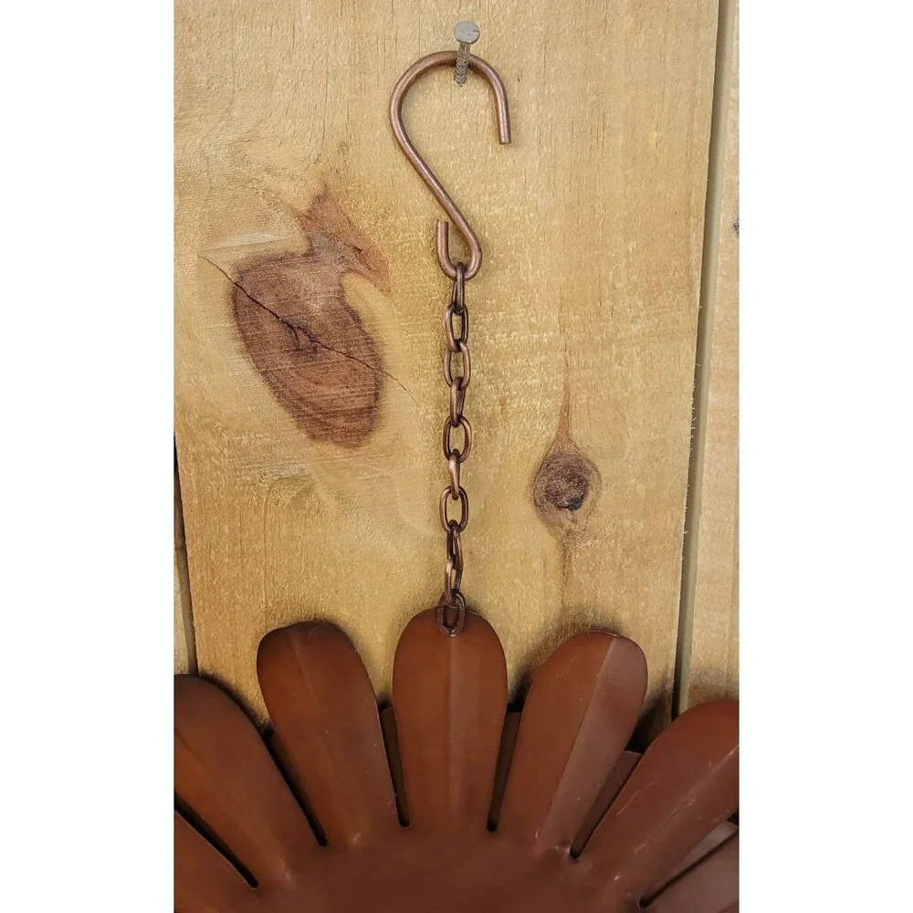 Vintage 1970's Metal Sunflower Sculpture - Picture 8 of 8